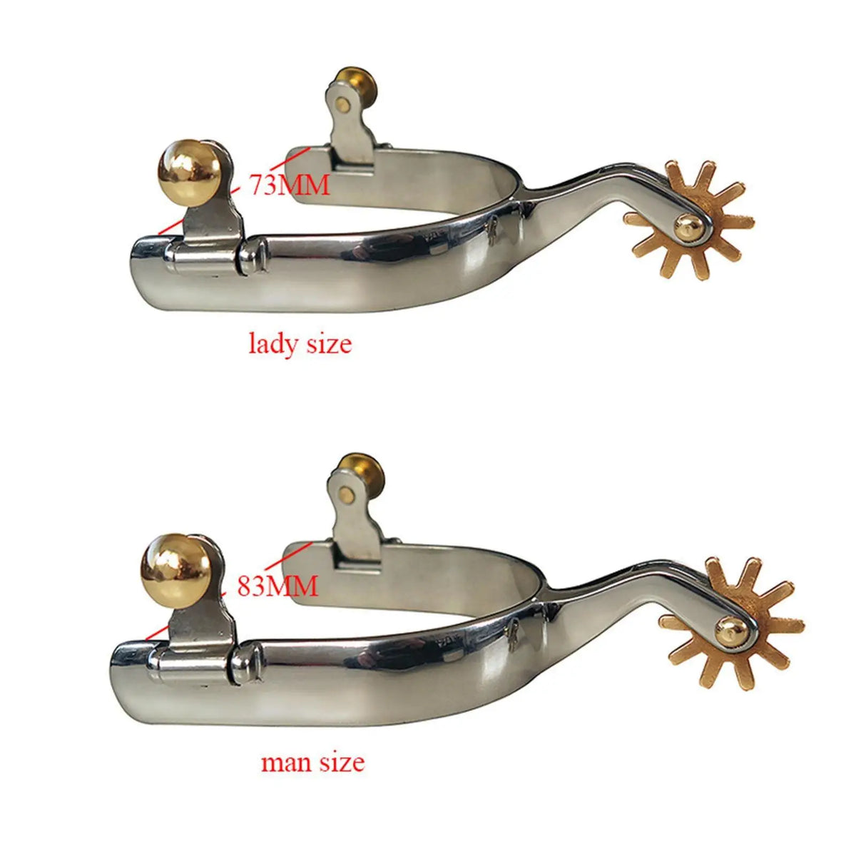 2x Horse Spurs Anti Rust Western Style Spur - ProPawPet.com