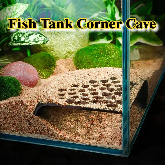 Fish Tank Corner Tunnel Hollow Cave Decor, - ProPawPet.com