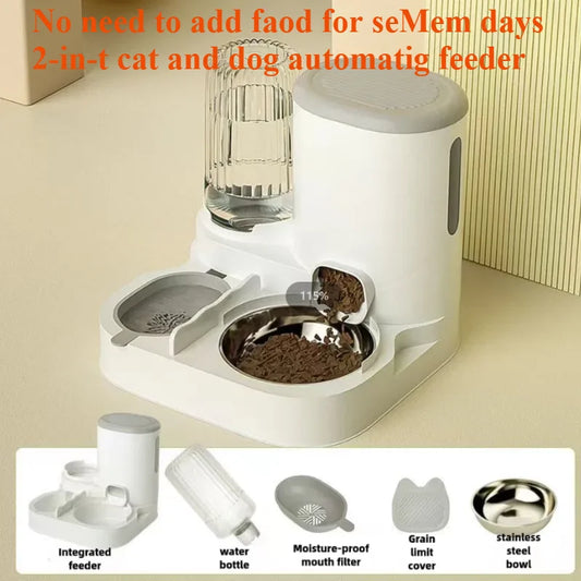 Cat bowl automatic feeder for cats, dogs, - ProPawPet.com