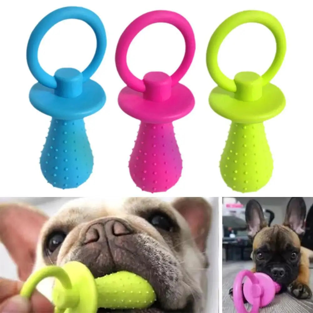 Rubber Dog Pacifier Toy With Bell For - ProPawPet.com