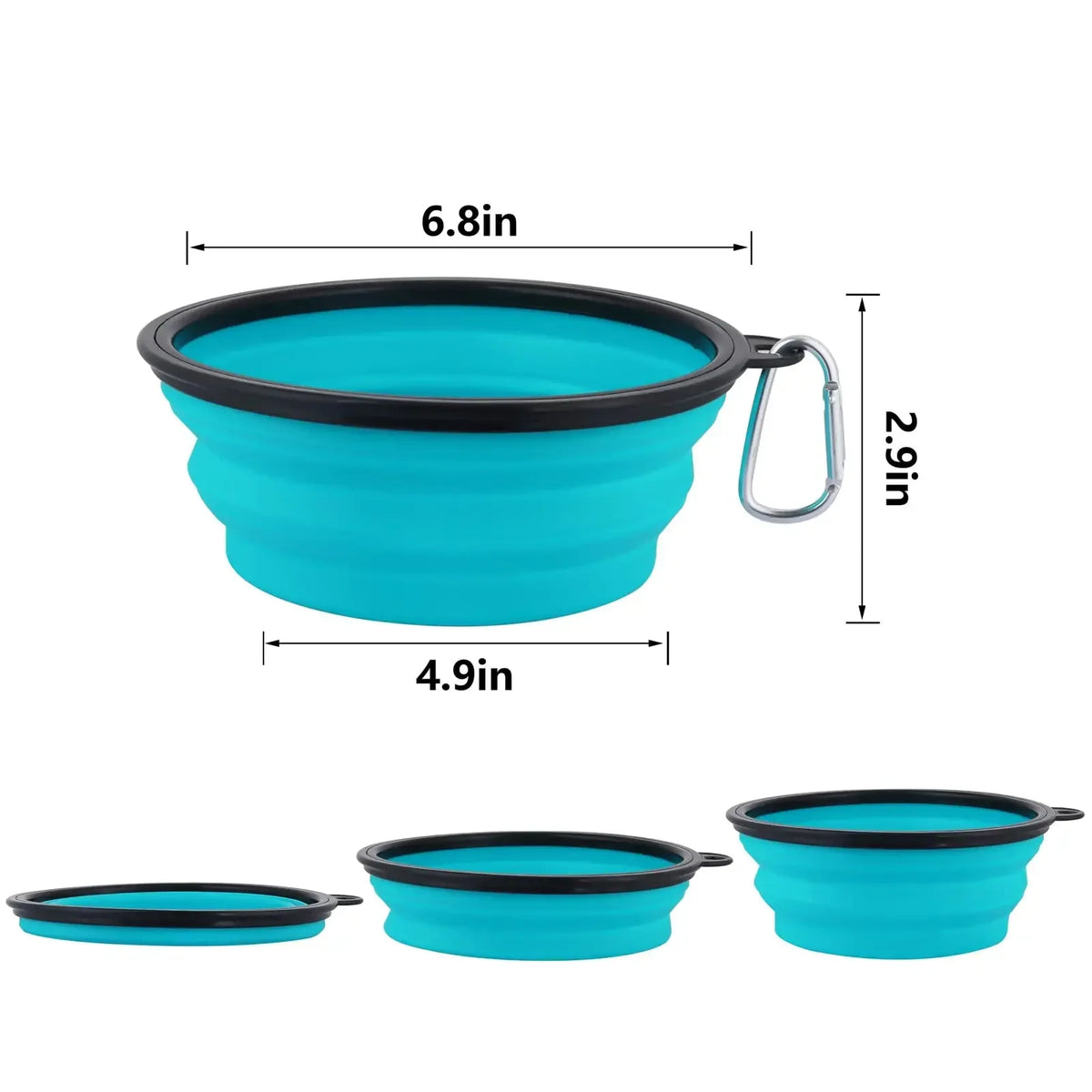 Foldable Silicone Dog Food Water Basin with - ProPawPet.com