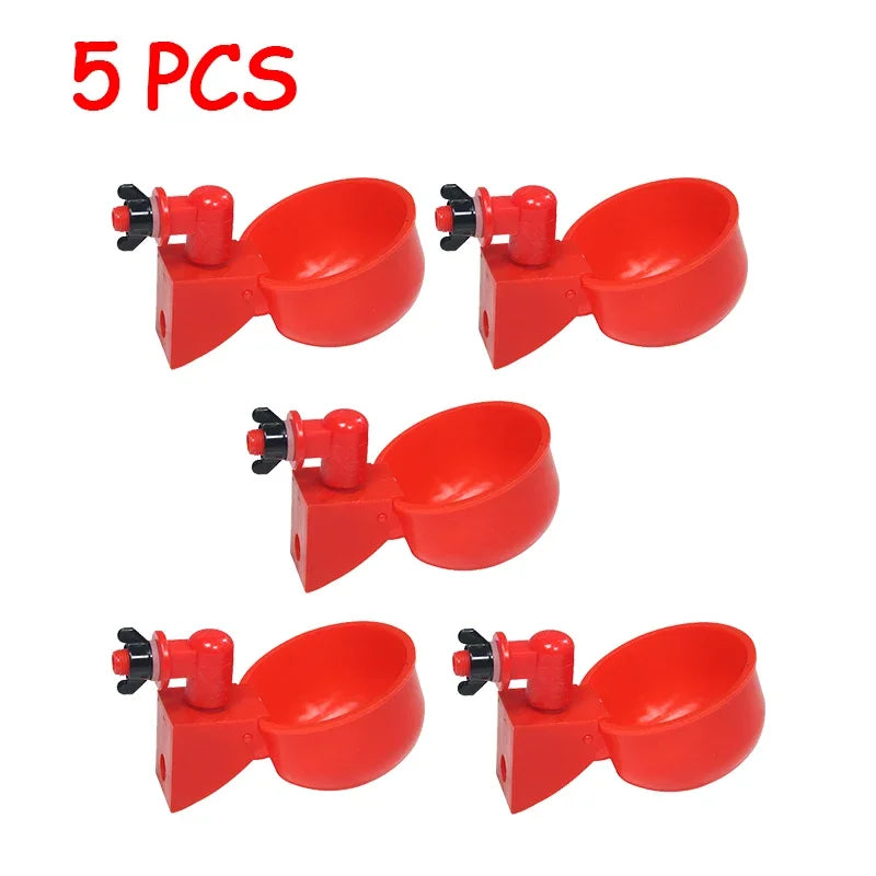 5- Chicken Drinking Cup Automatic Drinker Feeder – 6 Colors