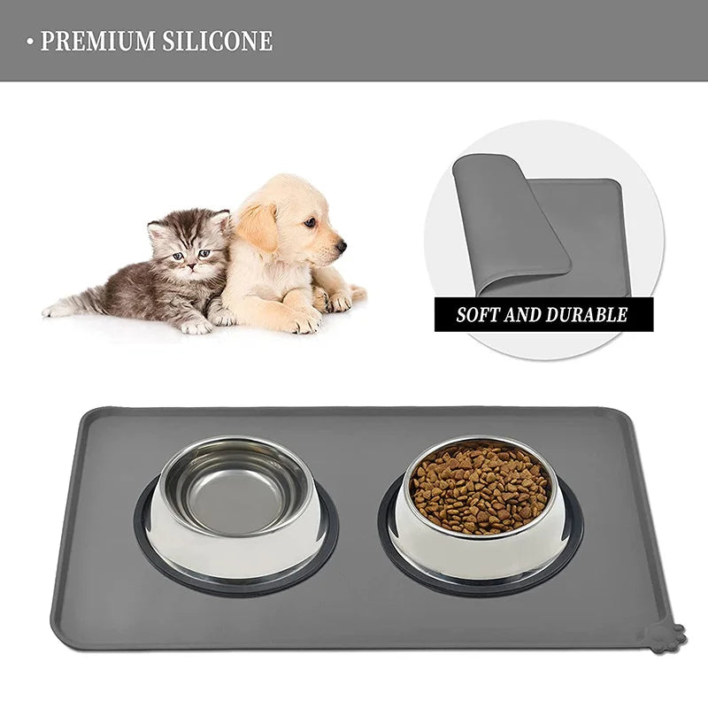 Pet Bowl Food Mat Silicone Dog Cat Feeding - ProPawPet.com