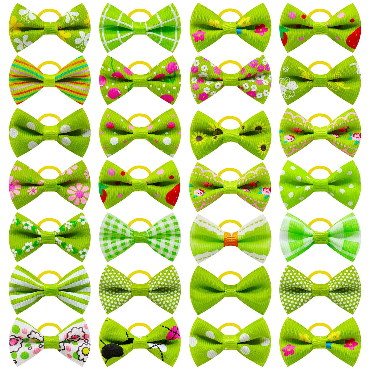 10/20/30pcs Small Dog Decorated Hair Bows - ProPawPet.com