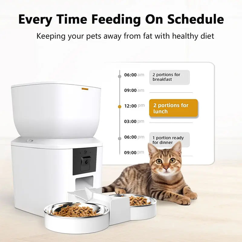 Automatic Cat Feeder With 1080p Camera Video - ProPawPet.com