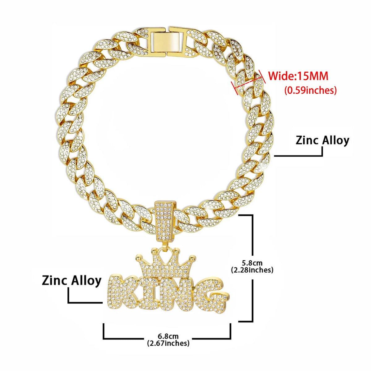 Cuban Dog Chain, Aluminum Alloy Pet Dog - ProPawPet.com