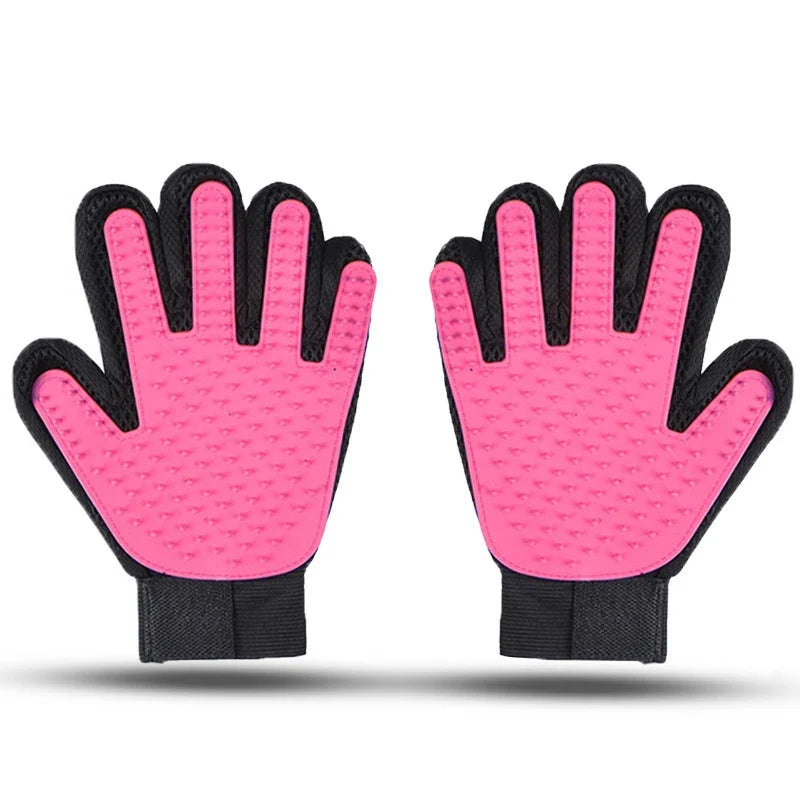 Durable Dog & Cat Hair Removal Gloves Pet Beauty Cleaning Brush
