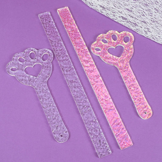Ice Patterned Acrylic Cat's paw Horse Whip - ProPawPet.com