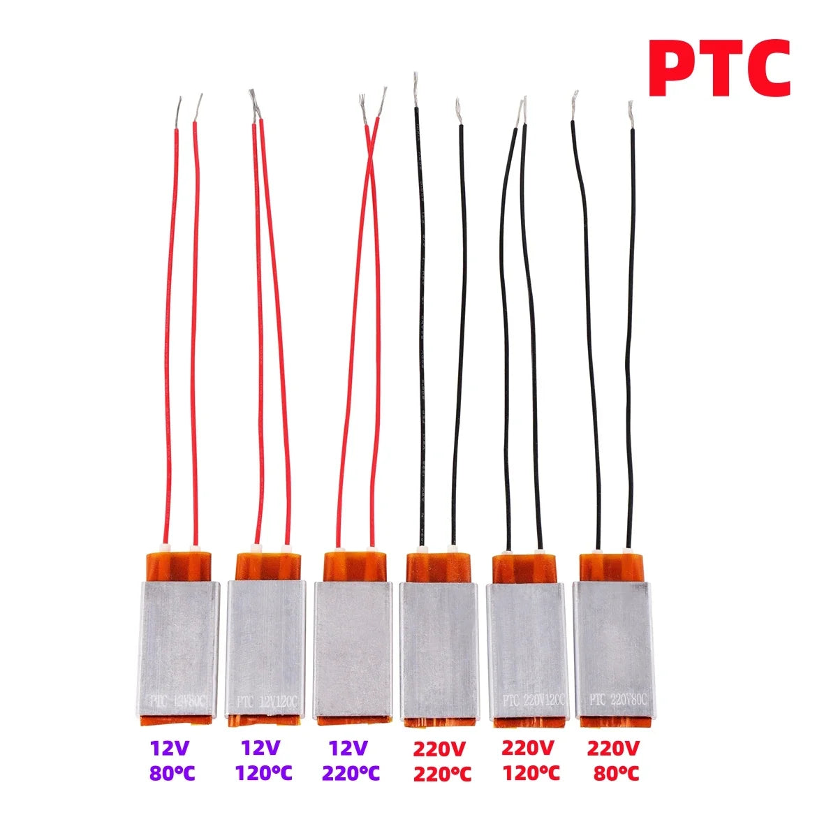 2Pcs PTC Heating Element 220V/12V 0-220 - ProPawPet.com