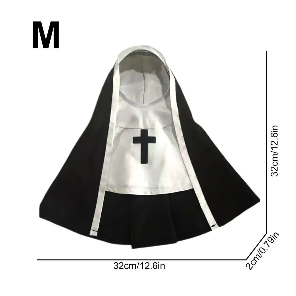 Three-dimensional Modeling Nun Style Headwear Dress – Dog Supplies