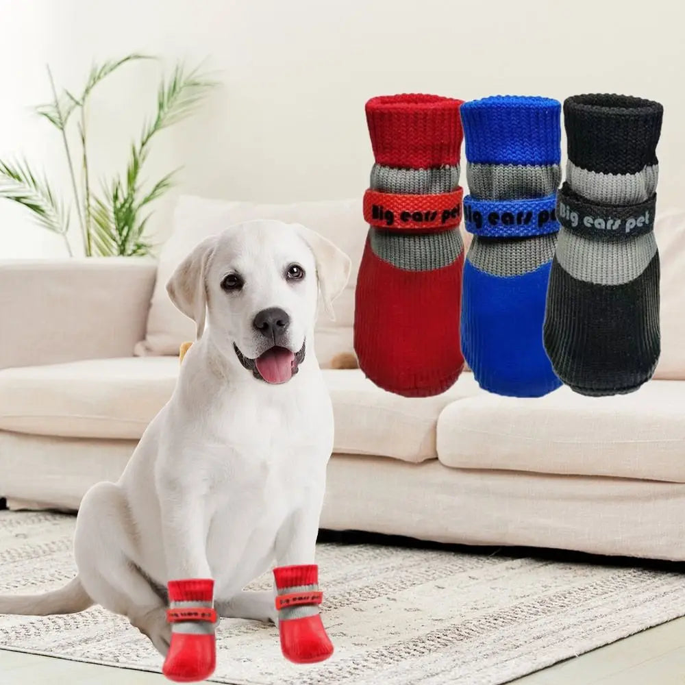 4PCS Cute Waterproof Winter Dog Shoes Warm - ProPawPet.com