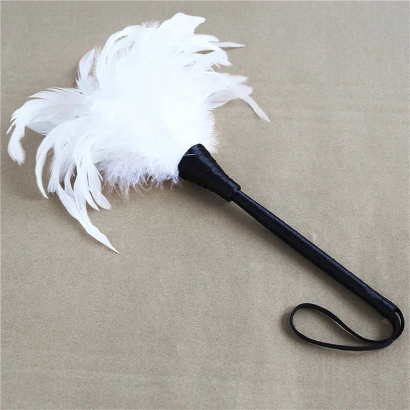 36CM Soft Feather Horse Crop, Horse Whip fo - ProPawPet.com