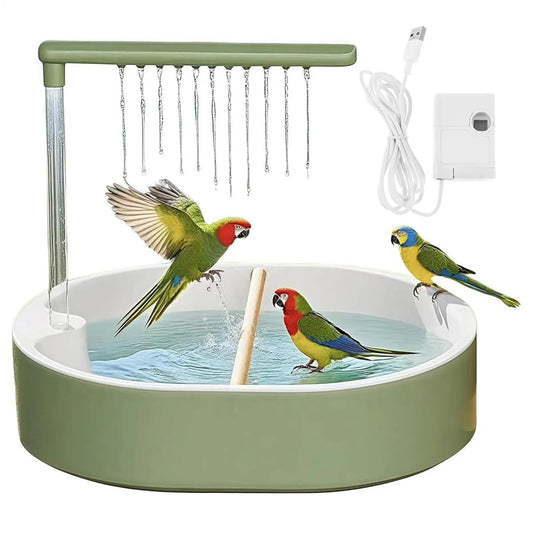 Bird Bath Quiet USB Pump Anti-Splash Indoor - ProPawPet.com