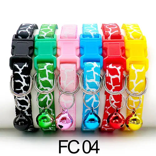 Collars for Cat with Bell Adjustable Necklace – 26 Colors