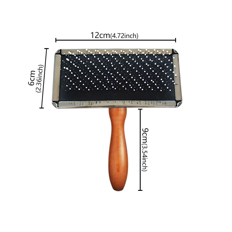 Dog Comb Solid Wood Brush Pet Hair Remover Grooming – Dog Supplies