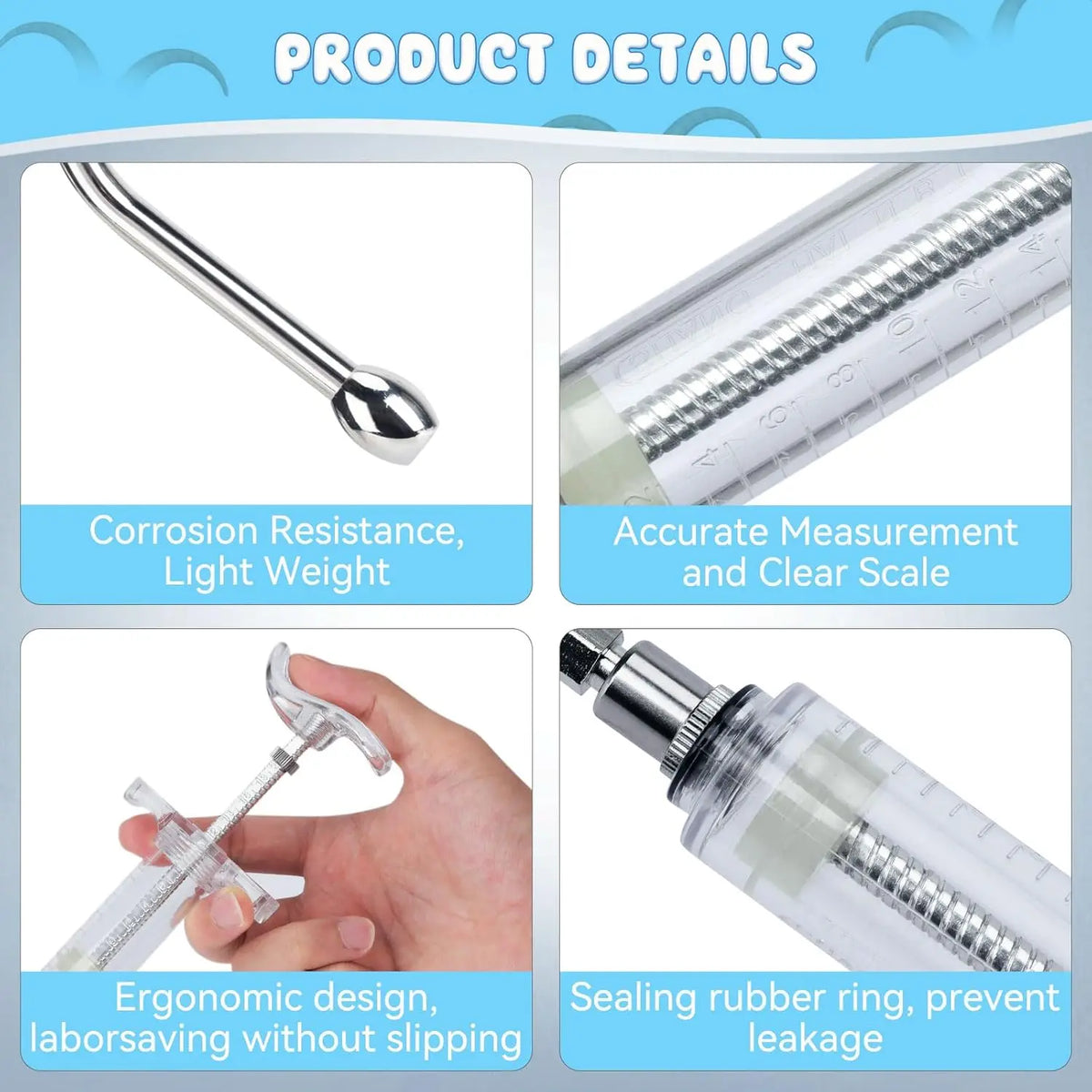 Adjustable Animal Oral Drencher Reusable - ProPawPet.com