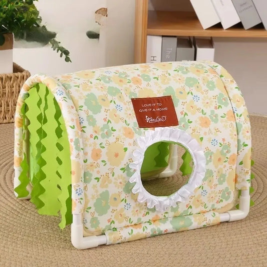 Triangle Tassel Tunnel Nest Summer Floral - ProPawPet.com
