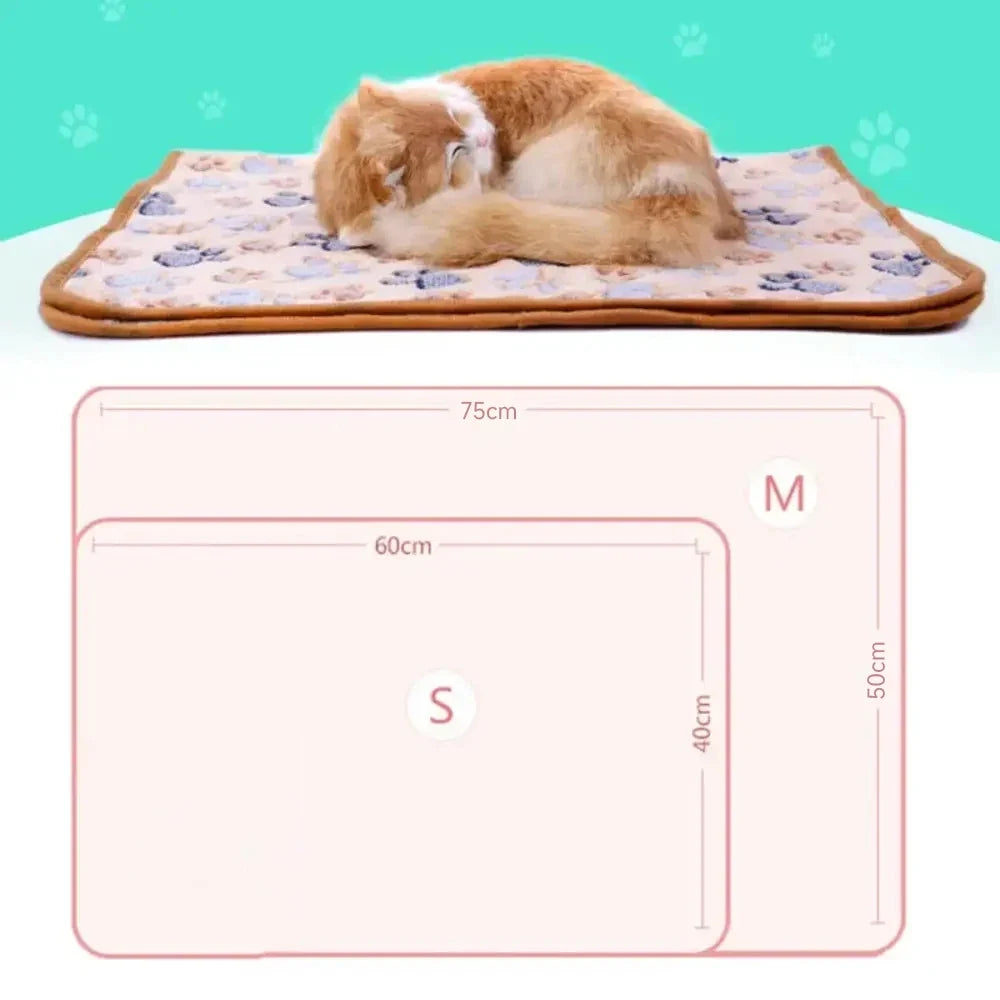 Pet Bed Mat Cute Warm Cover Towel Cat and - ProPawPet.com