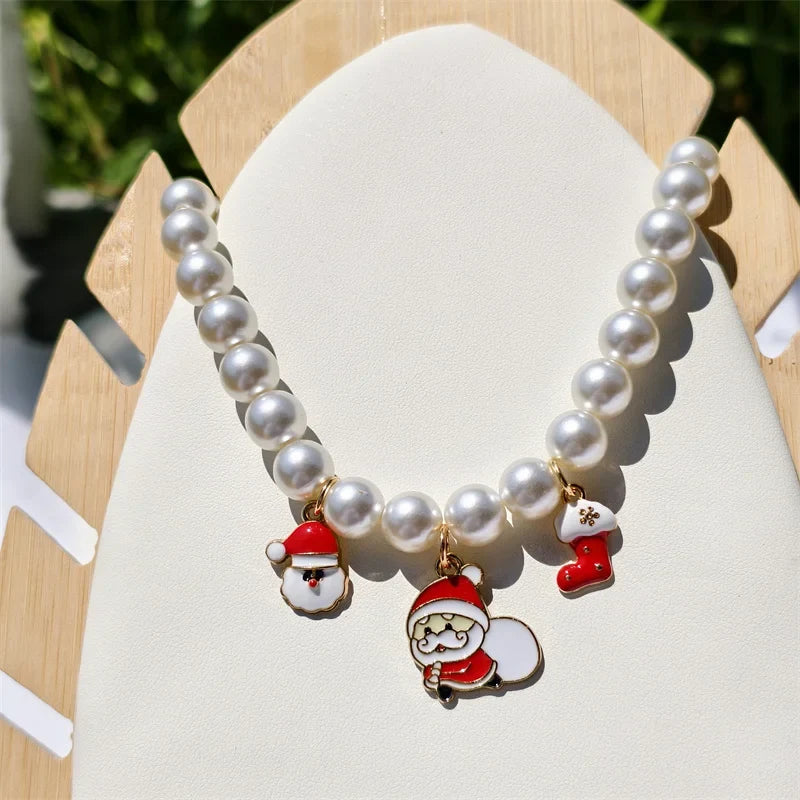 Fashion Adjustable Pearl Pet Collar with - ProPawPet.com