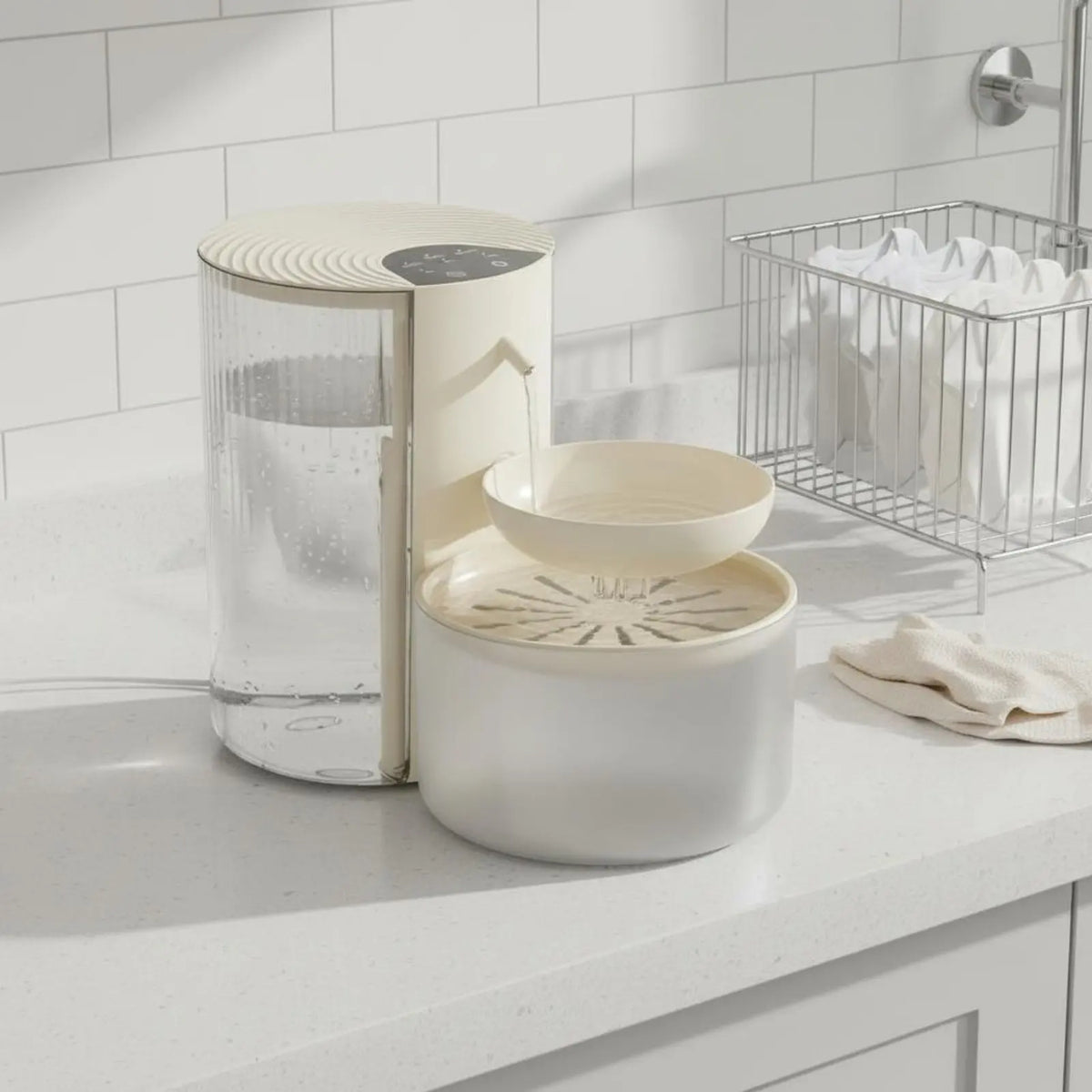 Clean Water Separator Fountain Rechargeable - ProPawPet.com