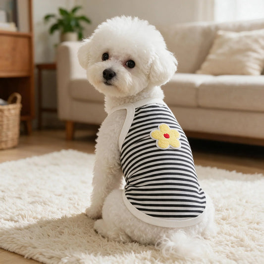 Ribbed Dog Sleeveless Tank Top, Red - ProPawPet.com