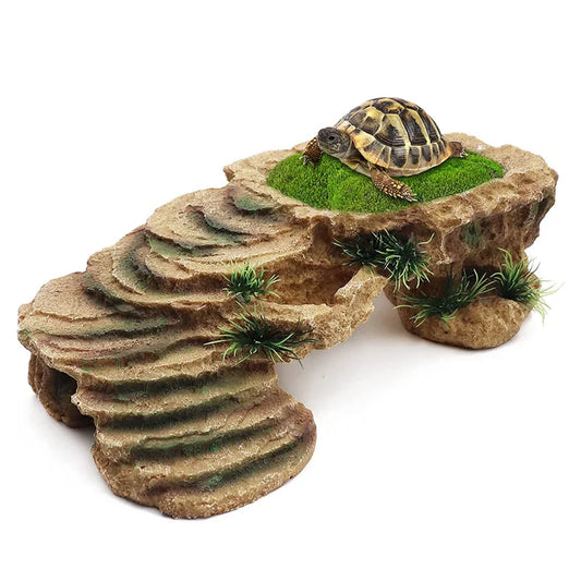 Turtle Basking Platform Tortoise Resin Dock Resting Rock