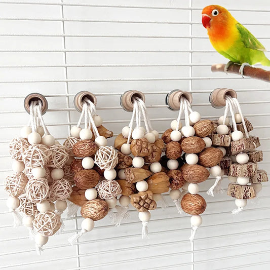 Natural Material Pet Parrot Toy Bird Swing - ProPawPet.com