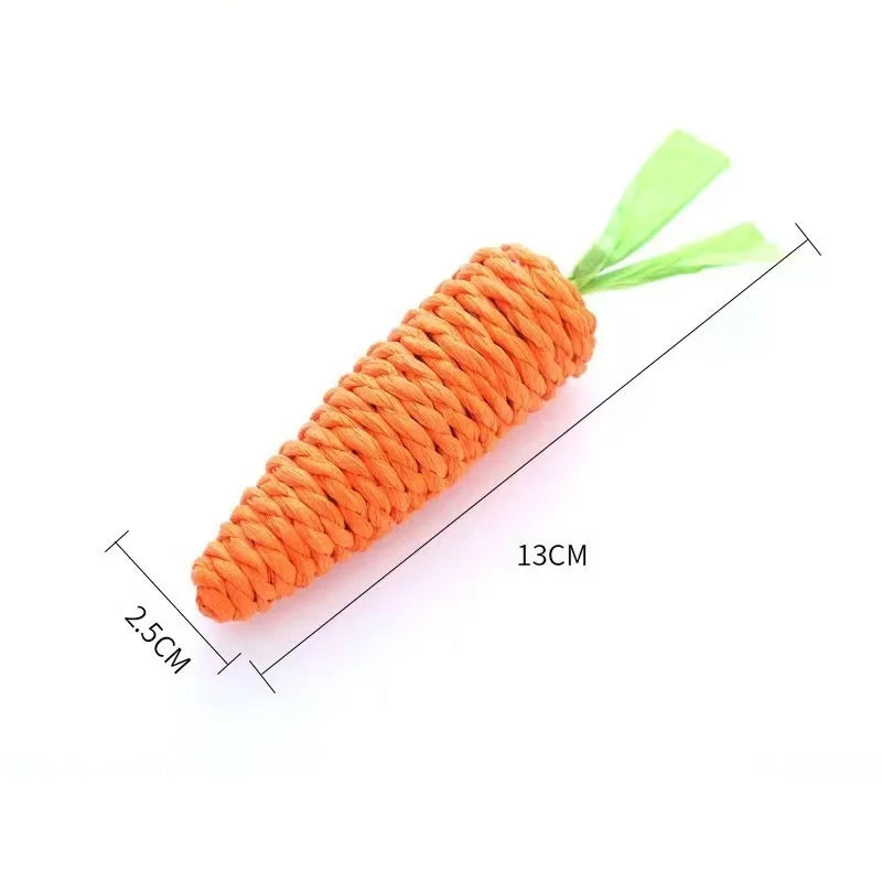 Interactive Cat Carrot Chew Toy with Sound Bite Resistant – Cat Toys & Play