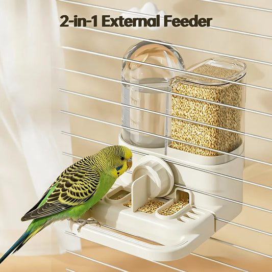 2-in-1 Bird Feeder and Water Dispenser Set, - ProPawPet.com