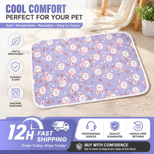 Cute Bunny Pet Cooling Mat Summer Dog Cat - ProPawPet.com