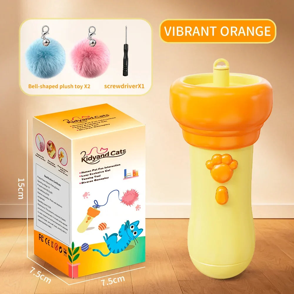 Plush One‑key Launch Electric Cat Teaser Plaything