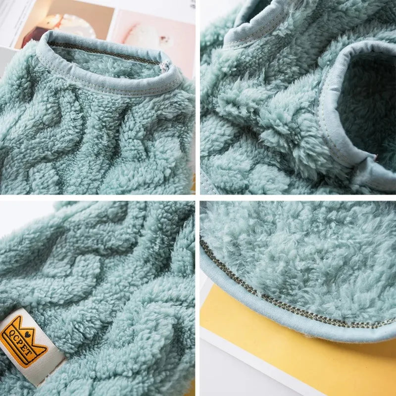 Soft Cozy Cat Clothes Winter Warm Fleece - ProPawPet.com