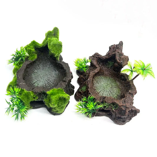 Resin Aquarium Pet Reptile Feeder Bowl Basin - ProPawPet.com