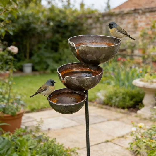 3-Layer Bee Water Station with Metal Stake - ProPawPet.com