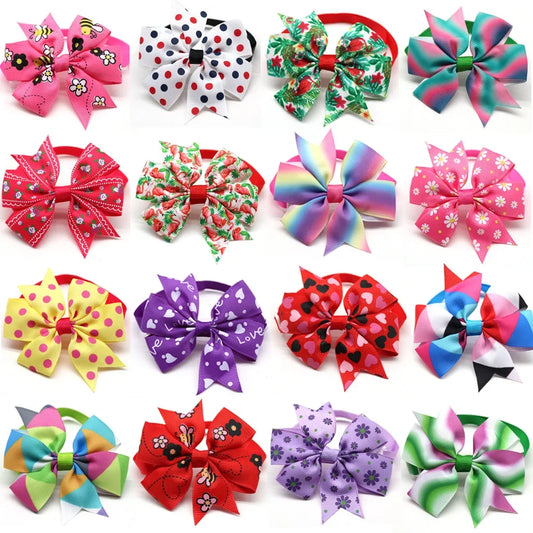 Handmade Bulk Pet Dog Bow Tie Bright Dogs - ProPawPet.com
