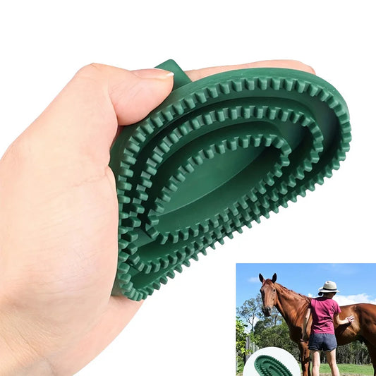 1pc Rubber Massage Cleaning Brush for Horses - ProPawPet.com