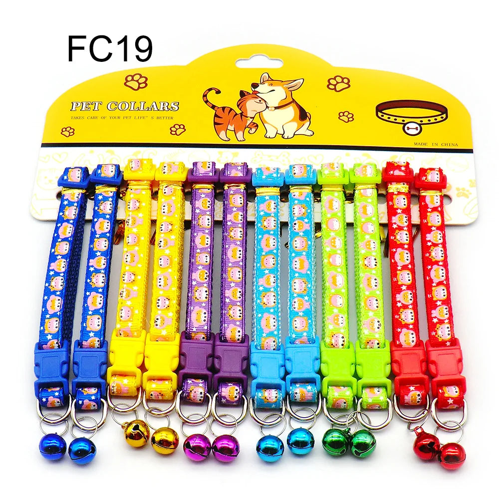 12PCS Cat & Dog Fashion Outdoor Collar with - ProPawPet.com