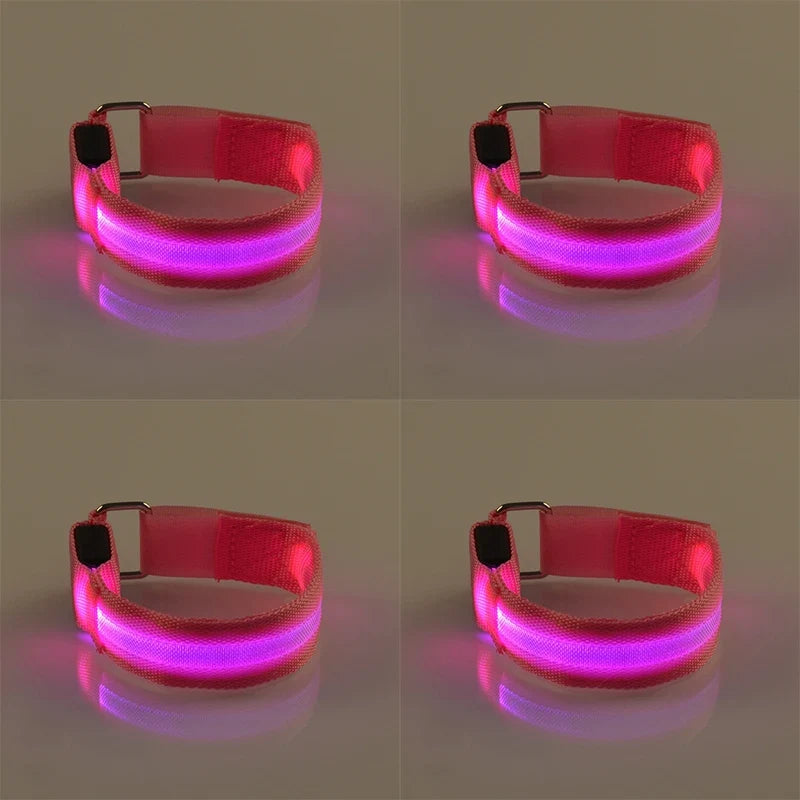 Set LED Lighting Horse Leg Safety Belt Straps Night – Equestrian Accessories