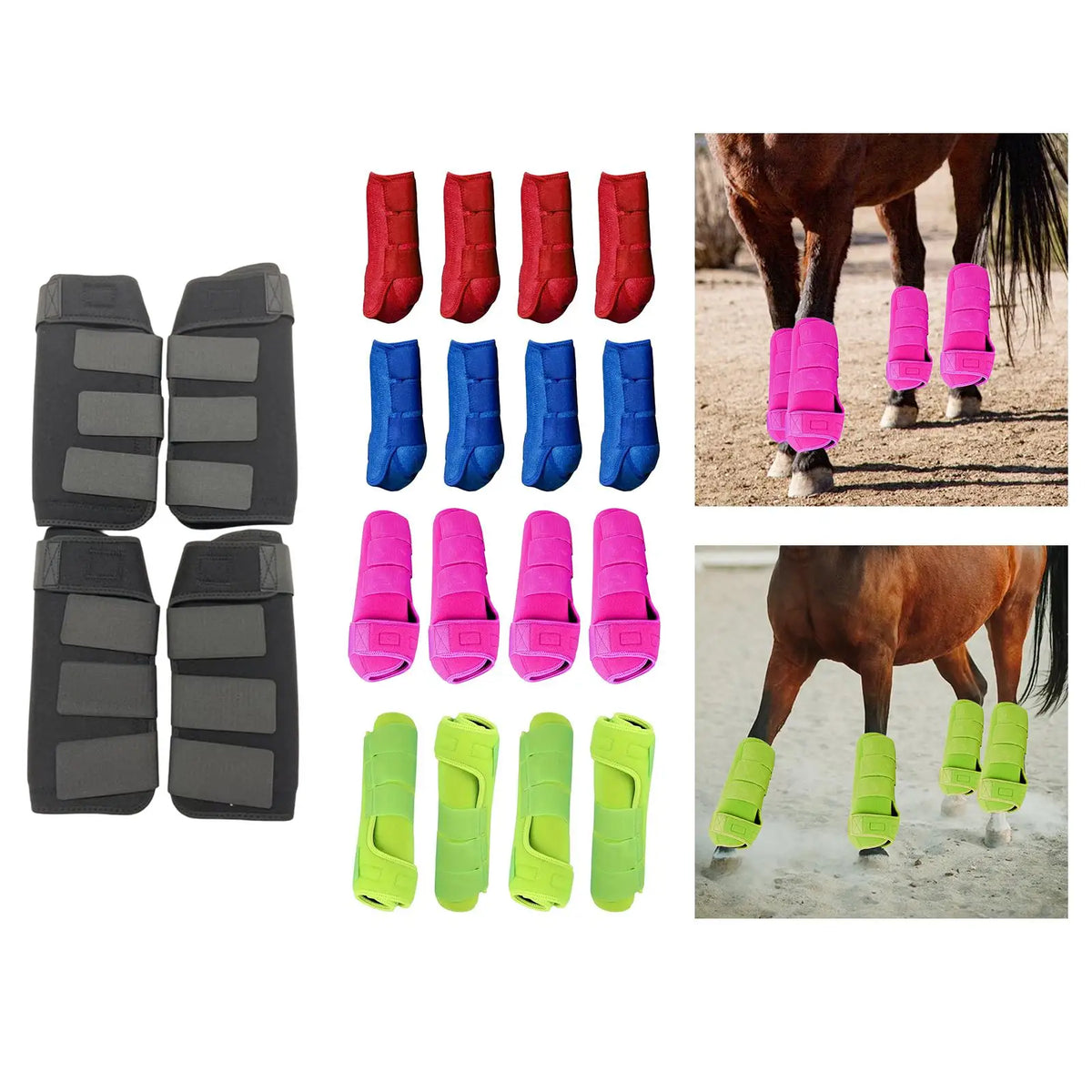 4pcs Horse Boots Leg Guard Protector Riding - ProPawPet.com