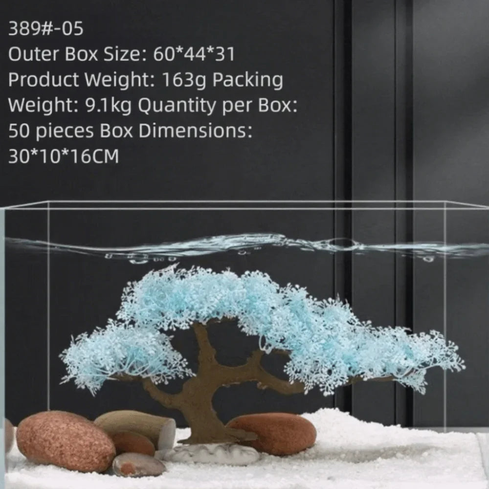 Realistic Aquarium Fish Tank Decoration – 8 Colors