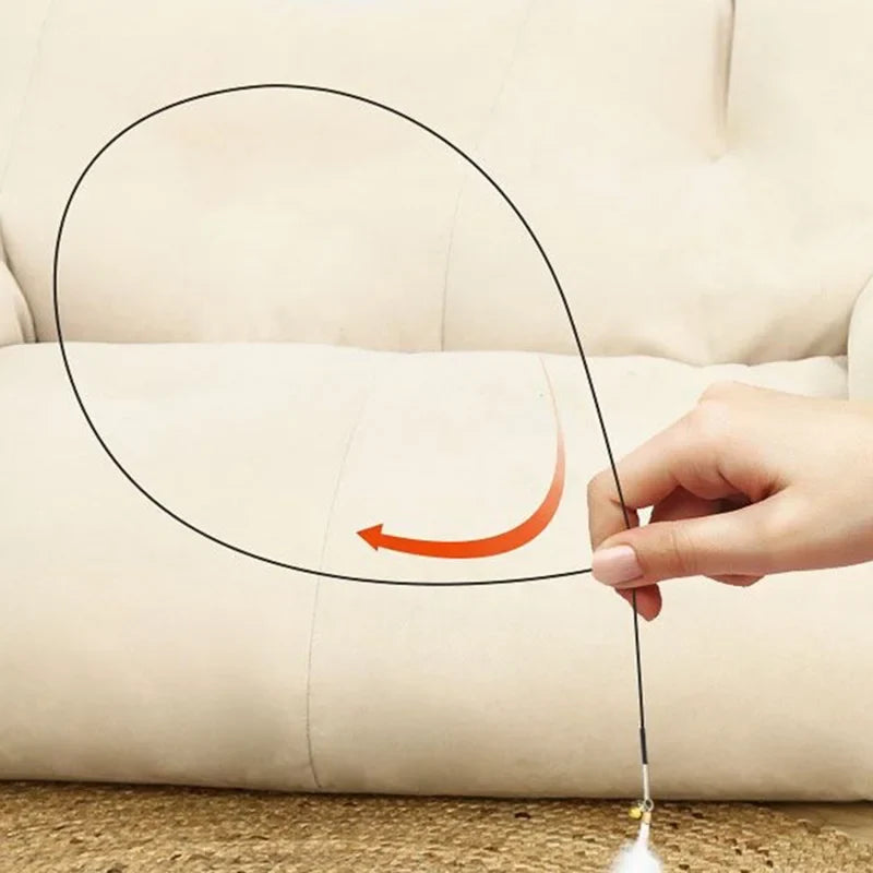 Retractable Sphynx Cat Teaser Stick - ProPawPet.com