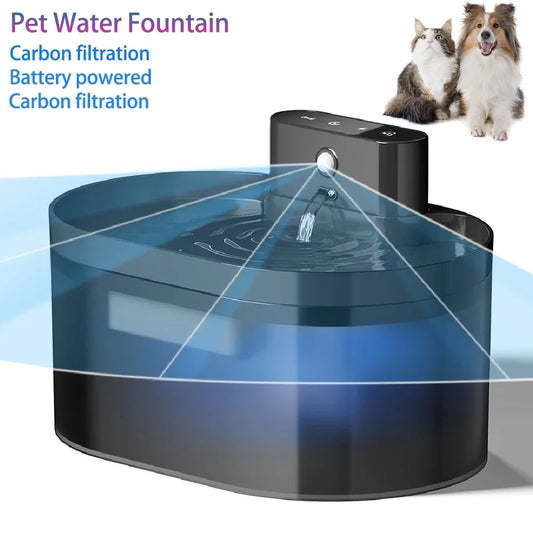 2.2L Wireless Cat Water Fountain Battery - ProPawPet.com