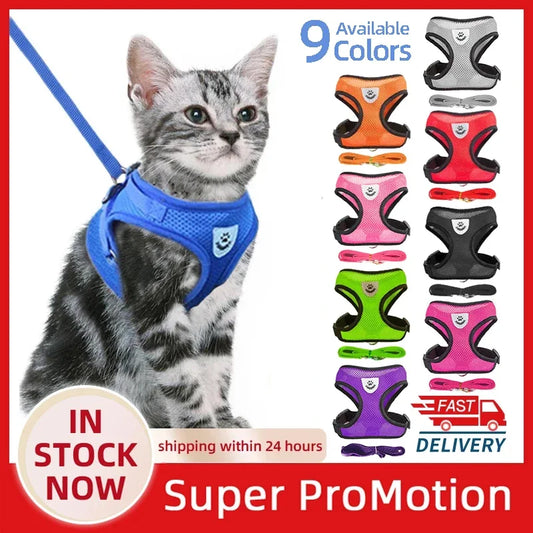 Cat Harness Vest Walking Lead Leash For - ProPawPet.com