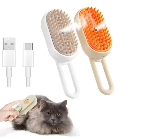 1- 3-in-1 Steam Pet Grooming Comb – Dog Supplies
