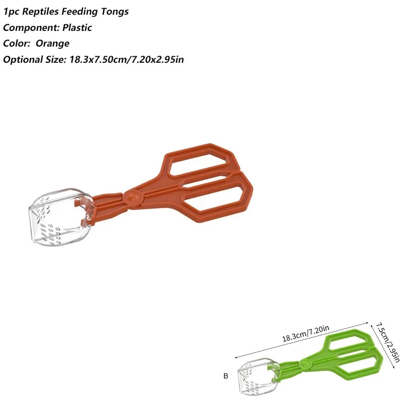 Clear Reptiles Feeding Tongs Ergonomic - ProPawPet.com