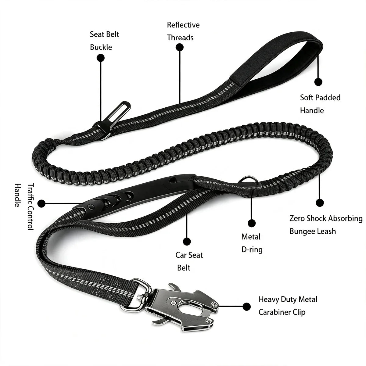 Reflective Explosion-proof Leash for Large - ProPawPet.com