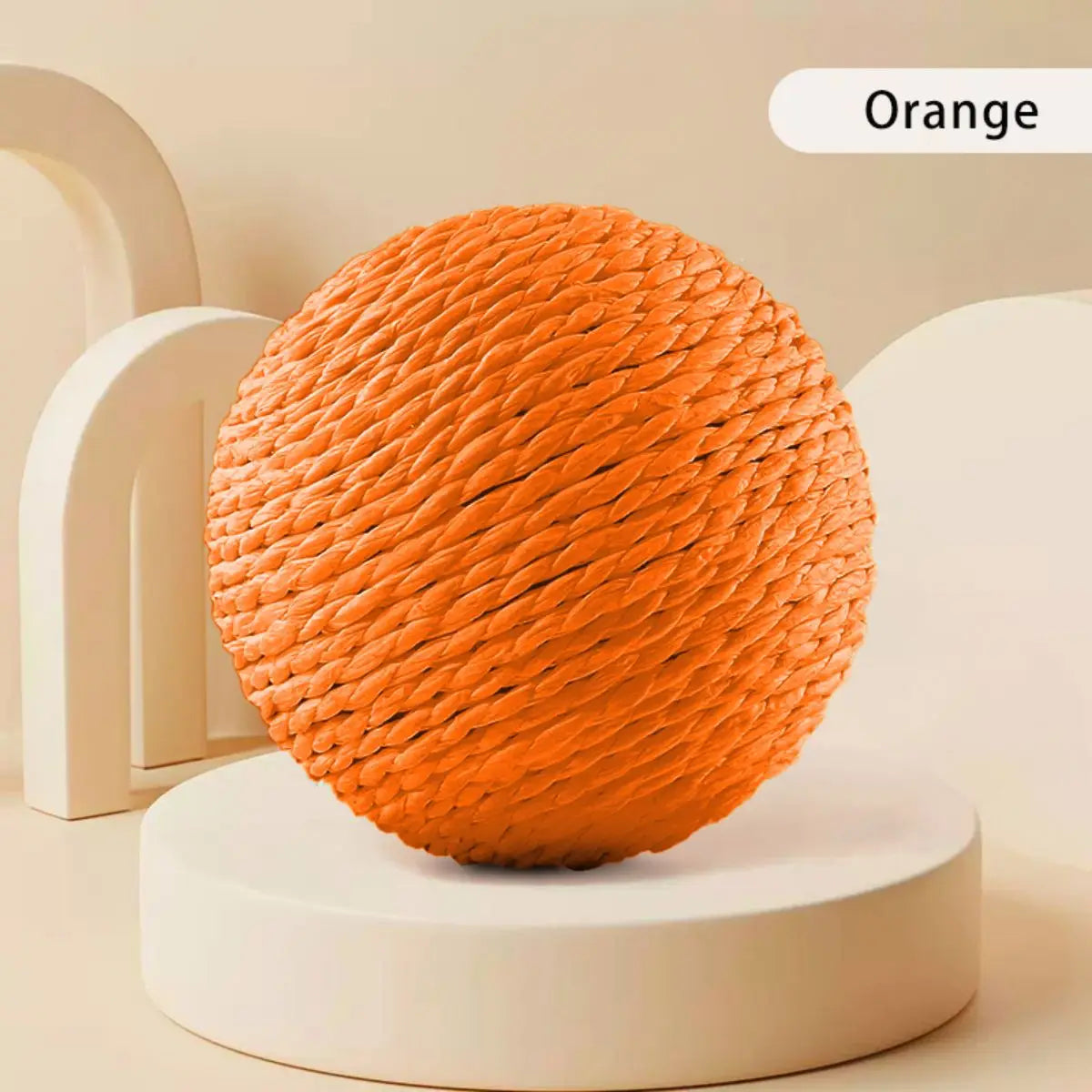 10cm Interactive Sisal Cat Scratching Ball – Cat Supplies