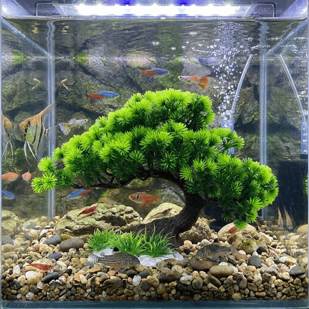 Plastic Simulation Aquatic Plant Natural - ProPawPet.com