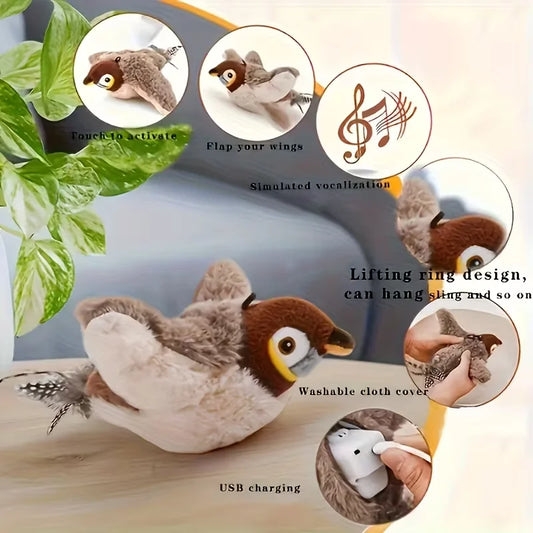 Interactive Pet Bird Toy Flapping Wings - ProPawPet.com
