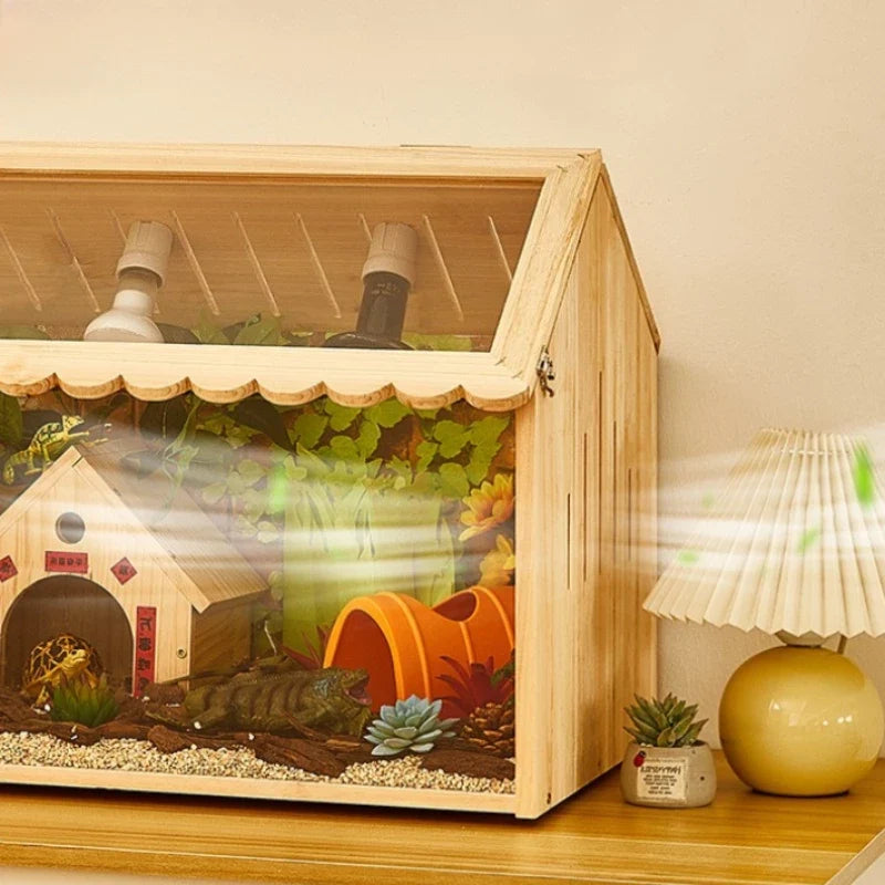 Reptile Pet Breeding Box Wooden Acrylic - ProPawPet.com